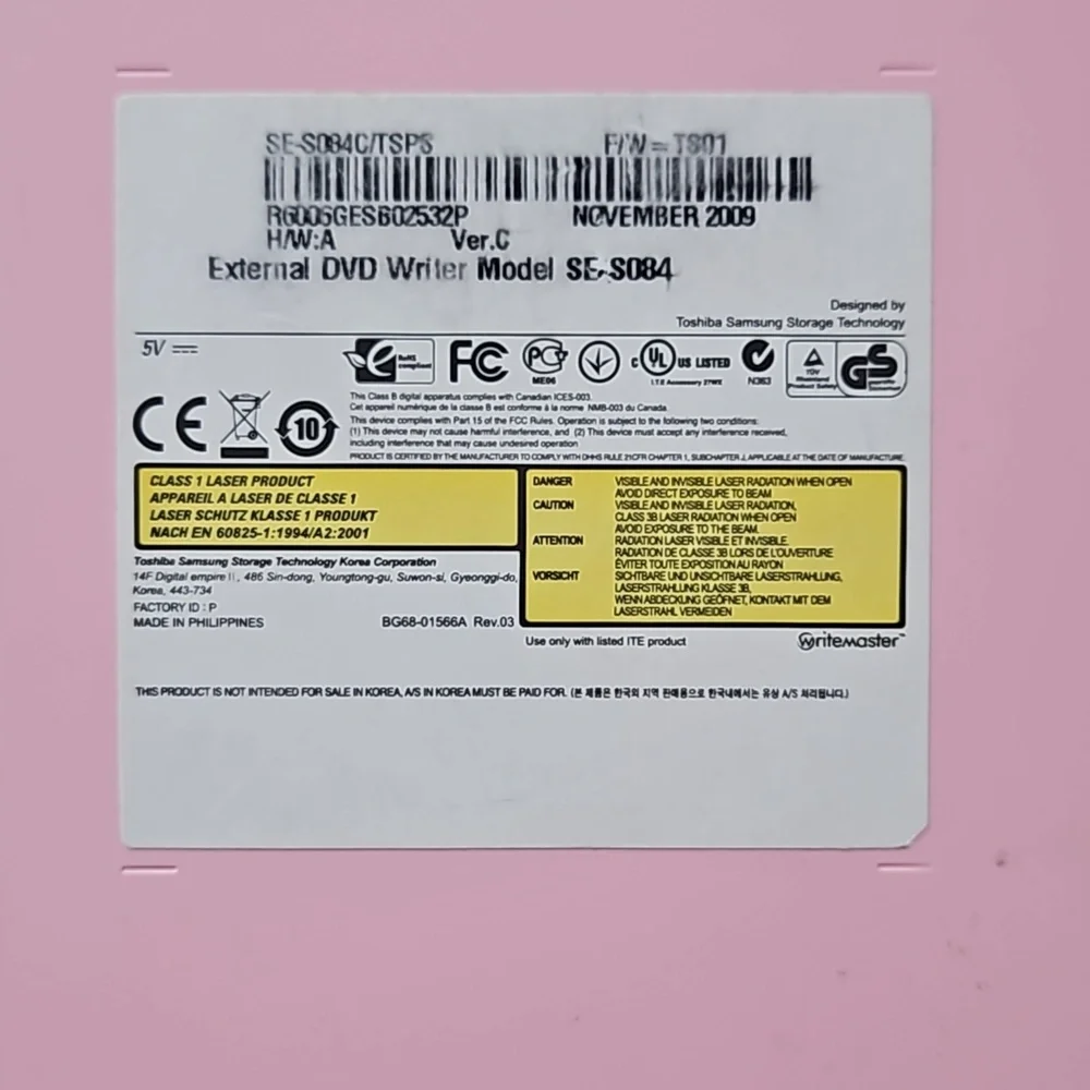 Samsung External Pink DVD Writer 6